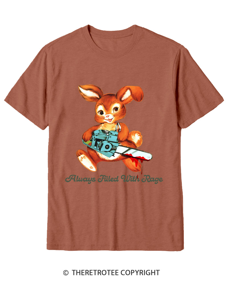 TheRetroTee Always Filled With Rage 1950s Cotton T-Shirt