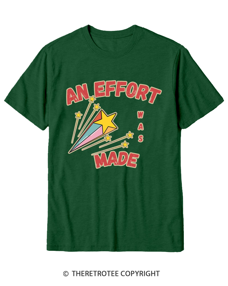 TheRetroTee An Effort Was Made 1970s Cotton T-Shirt