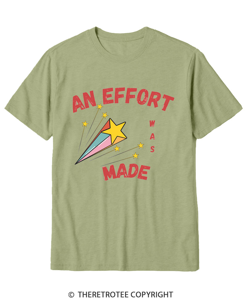 TheRetroTee An Effort Was Made 1970s Cotton T-Shirt