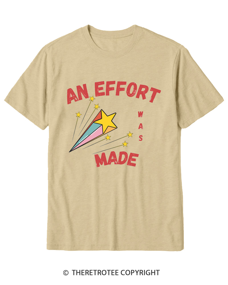 TheRetroTee An Effort Was Made 1970s Cotton T-Shirt