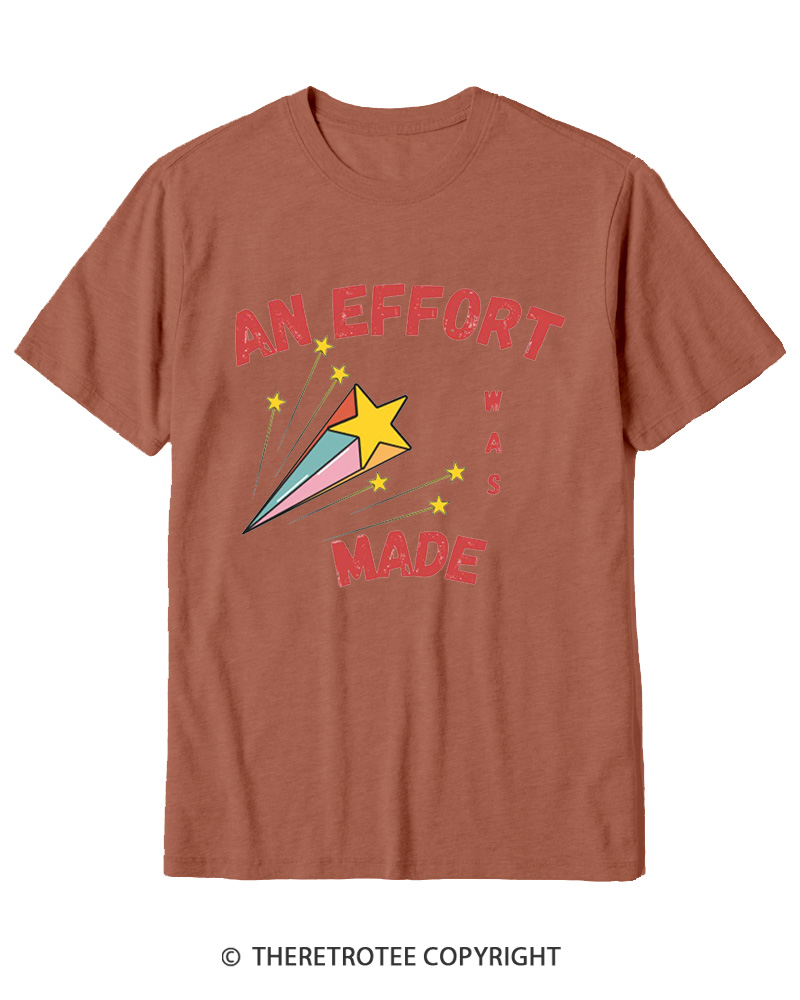 TheRetroTee An Effort Was Made 1970s Cotton T-Shirt