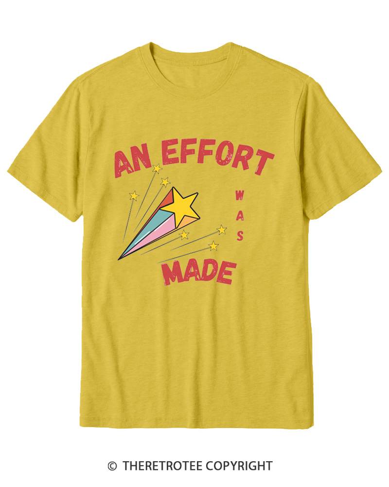 TheRetroTee An Effort Was Made 1970s Cotton T-Shirt
