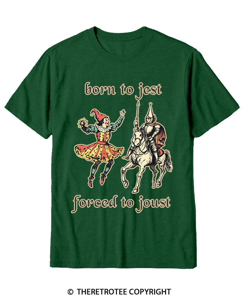 TheRetroTee Born To Jest_ Cotton T-Shirt