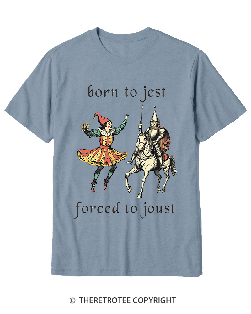 TheRetroTee Born To Jest_ Cotton T-Shirt