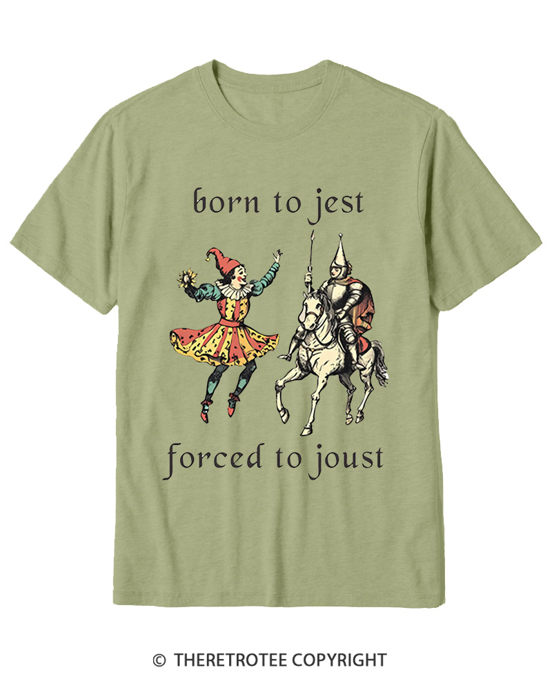 TheRetroTee Born To Jest_ Cotton T-Shirt