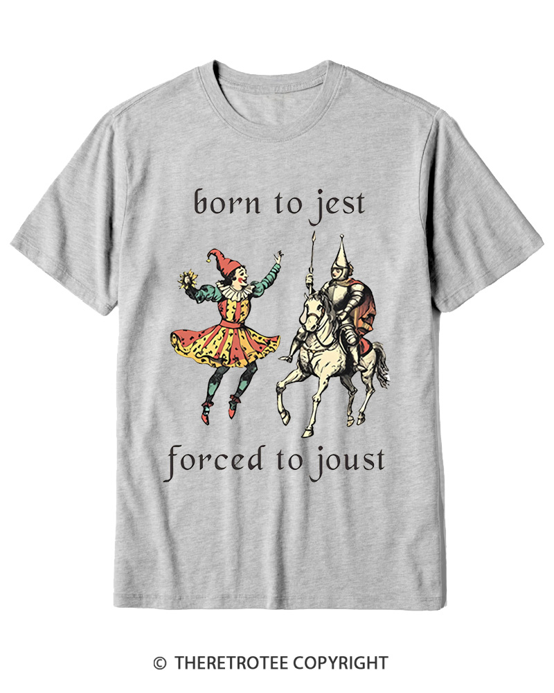 TheRetroTee Born To Jest_ Cotton T-Shirt