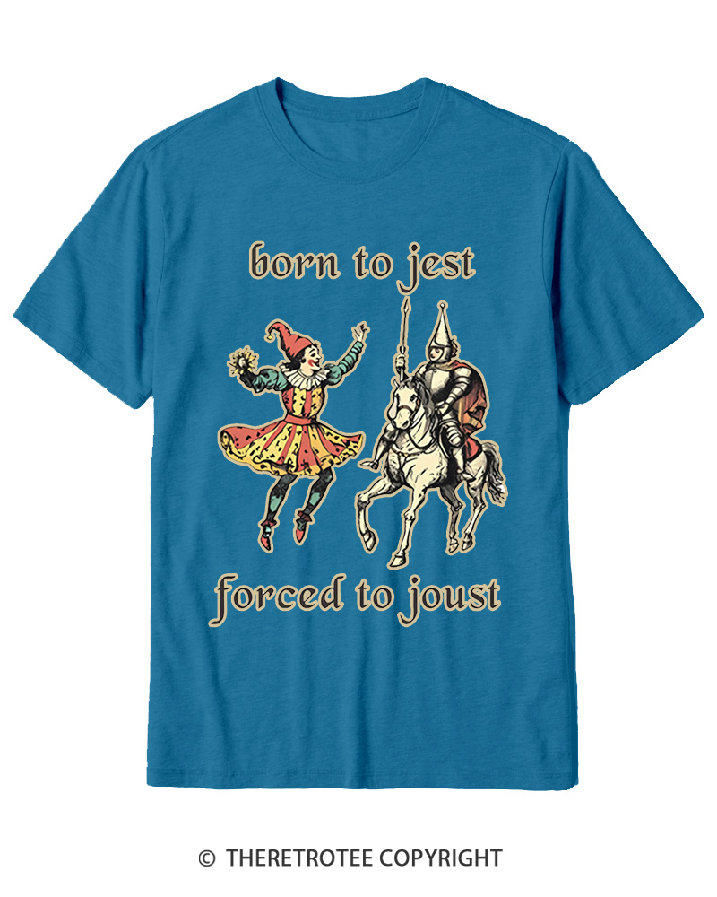 TheRetroTee Born To Jest_ Cotton T-Shirt
