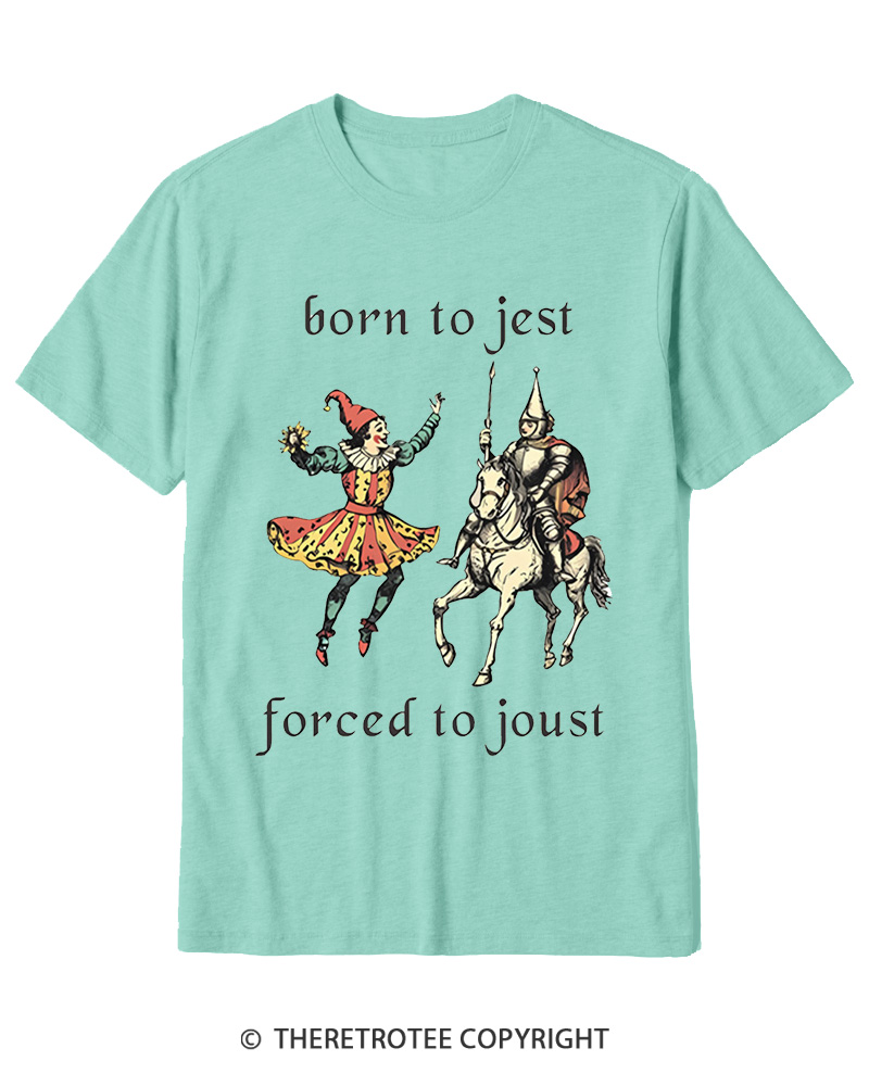 TheRetroTee Born To Jest_ Cotton T-Shirt