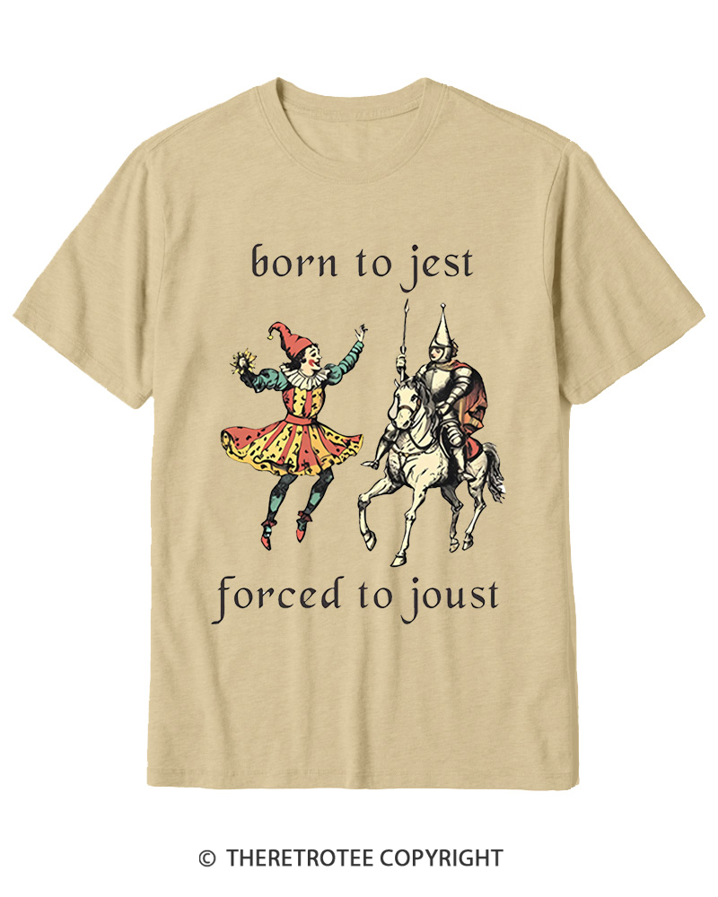 TheRetroTee Born To Jest_ Cotton T-Shirt