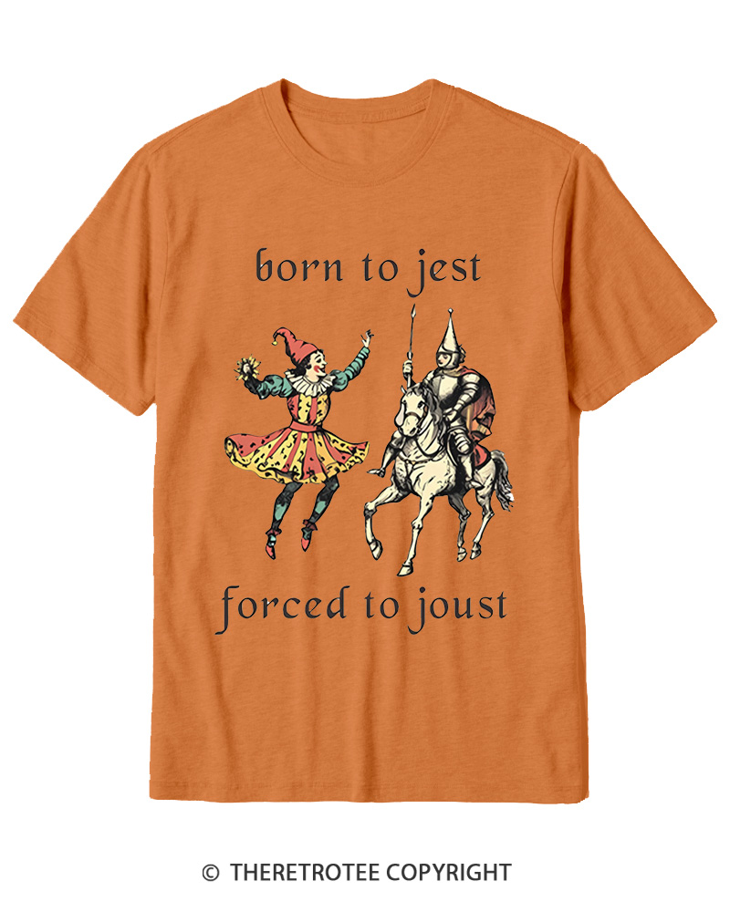 TheRetroTee Born To Jest_ Cotton T-Shirt