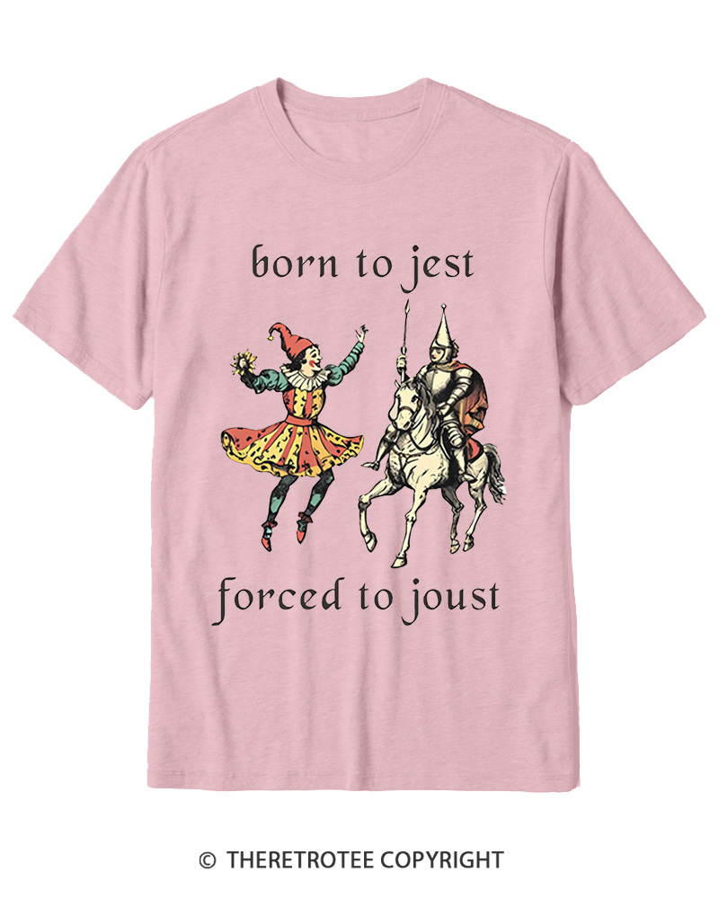 TheRetroTee Born To Jest_ Cotton T-Shirt