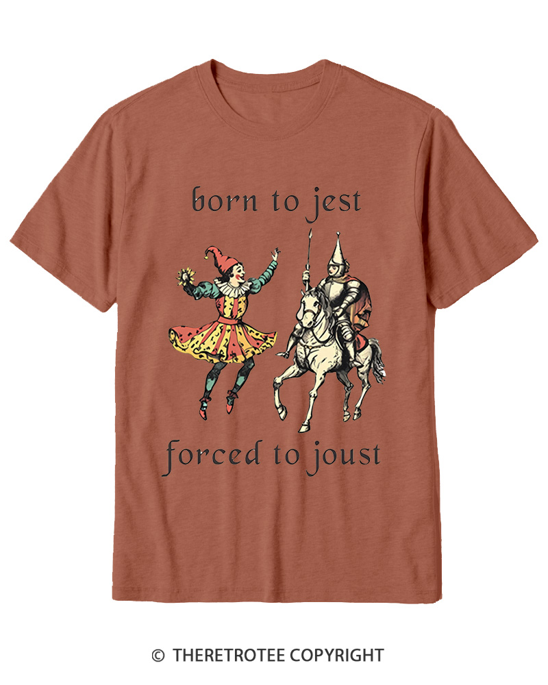 TheRetroTee Born To Jest_ Cotton T-Shirt