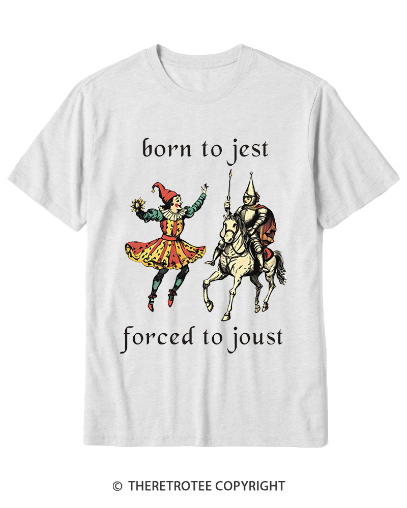 TheRetroTee Born To Jest_ Cotton T-Shirt