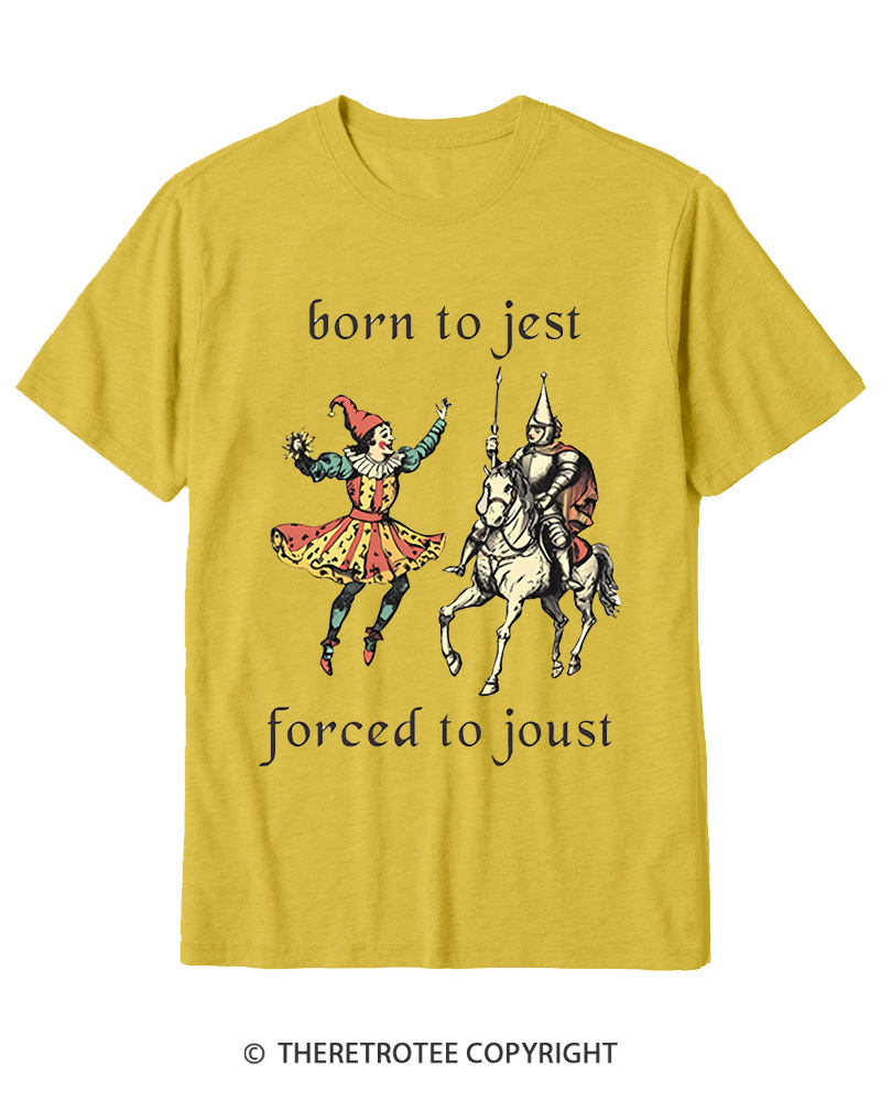 TheRetroTee Born To Jest_ Cotton T-Shirt