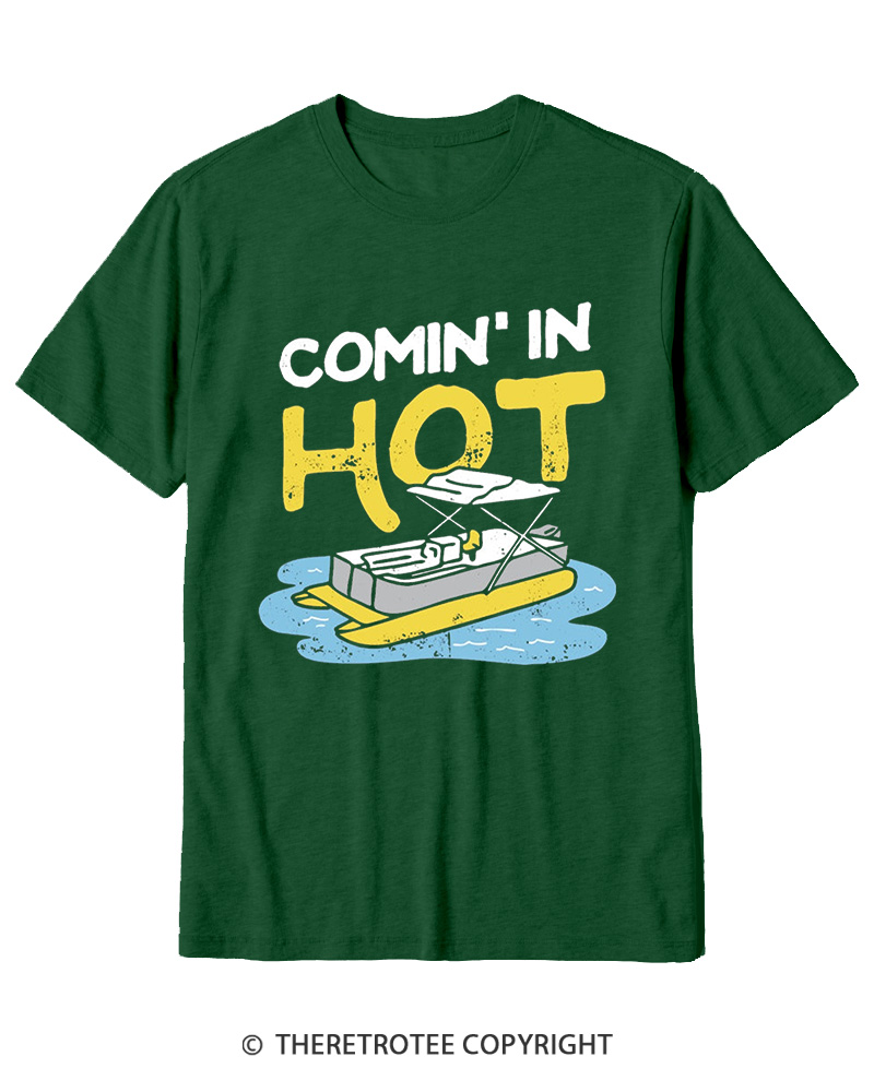 TheRetroTee Comin' in Hot 1980s Cotton T-Shirt