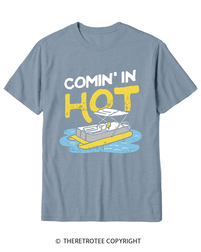 TheRetroTee Comin' in Hot 1980s Cotton T-Shirt