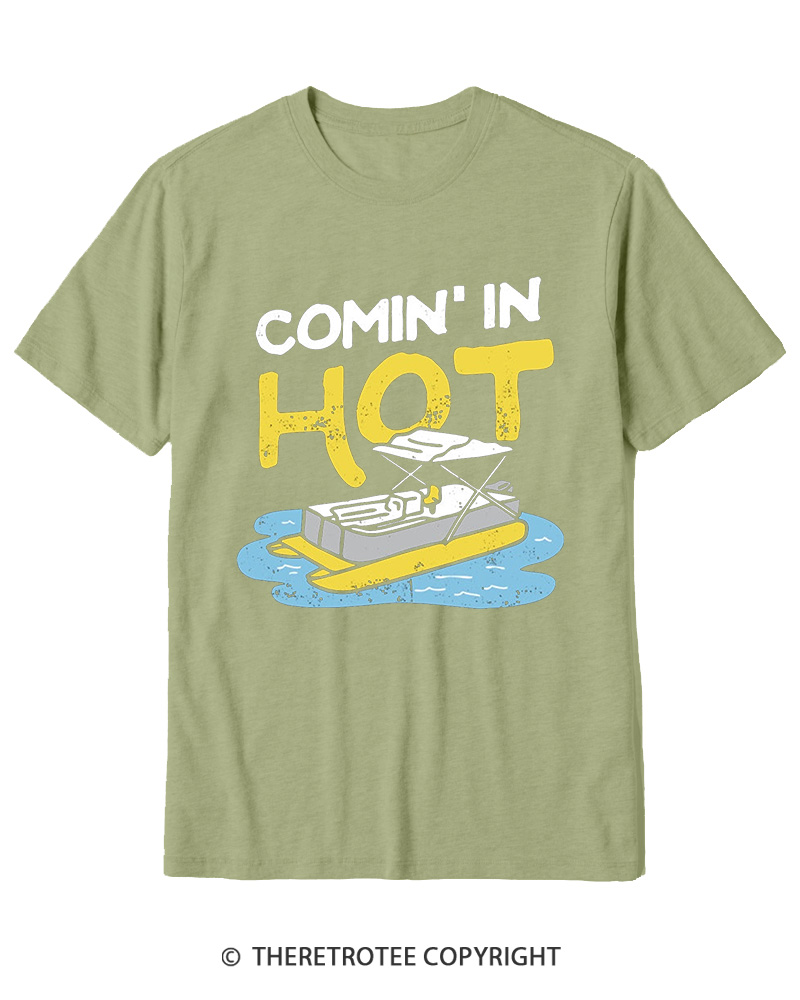 TheRetroTee Comin' in Hot 1980s Cotton T-Shirt
