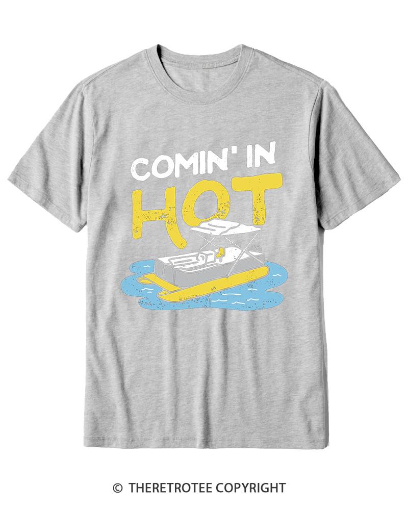TheRetroTee Comin' in Hot 1980s Cotton T-Shirt