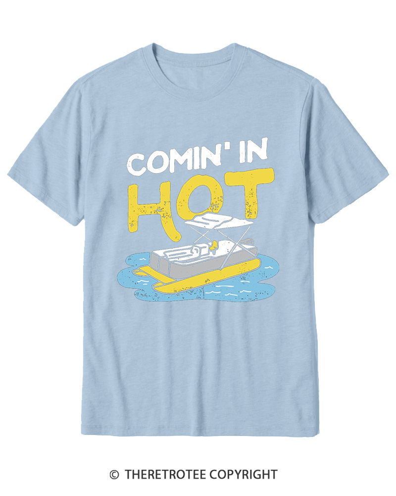 TheRetroTee Comin' in Hot 1980s Cotton T-Shirt