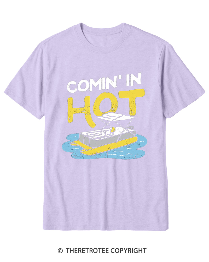 TheRetroTee Comin' in Hot 1980s Cotton T-Shirt