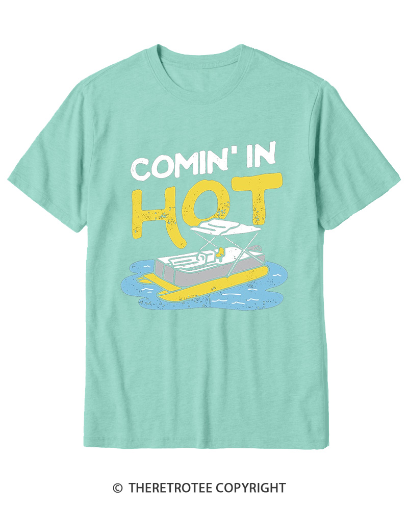 TheRetroTee Comin' in Hot 1980s Cotton T-Shirt