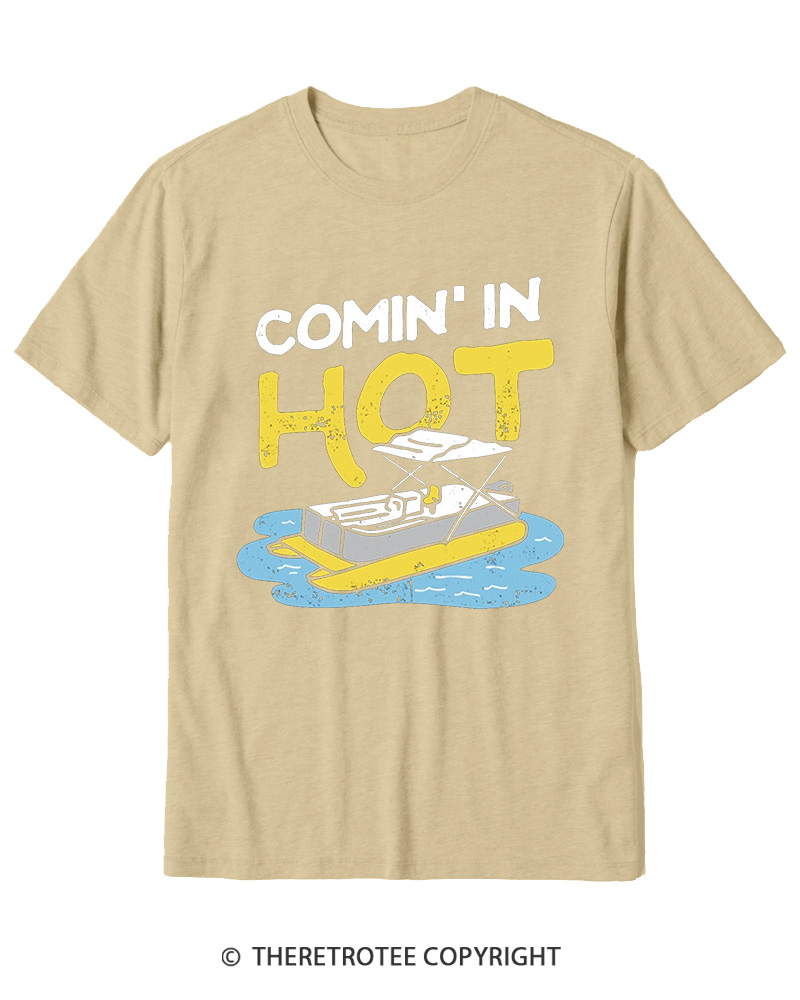 TheRetroTee Comin' in Hot 1980s Cotton T-Shirt
