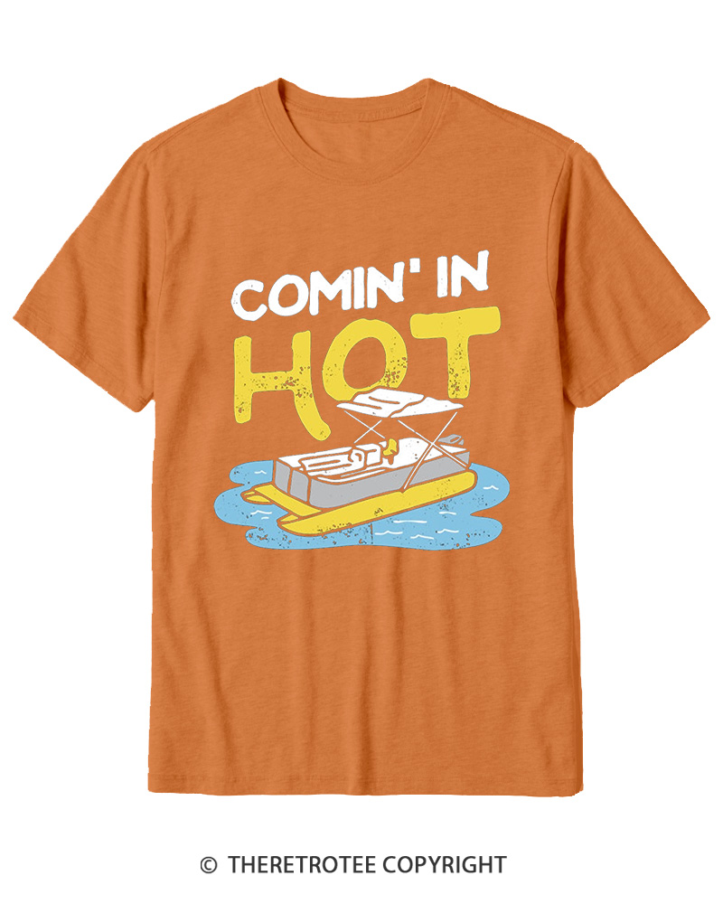 TheRetroTee Comin' in Hot 1980s Cotton T-Shirt