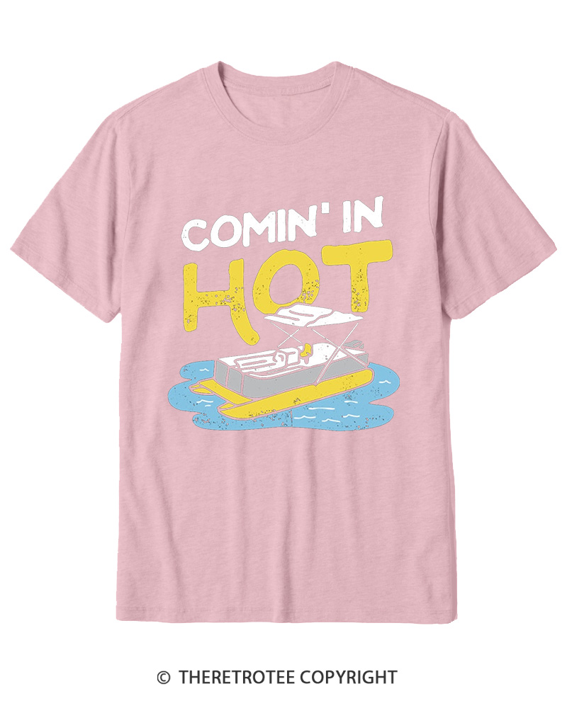 TheRetroTee Comin' in Hot 1980s Cotton T-Shirt