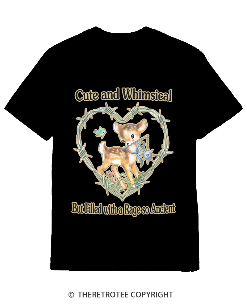 TheRetroTee Cute And Whimsical 1970s Cotton T-Shirt