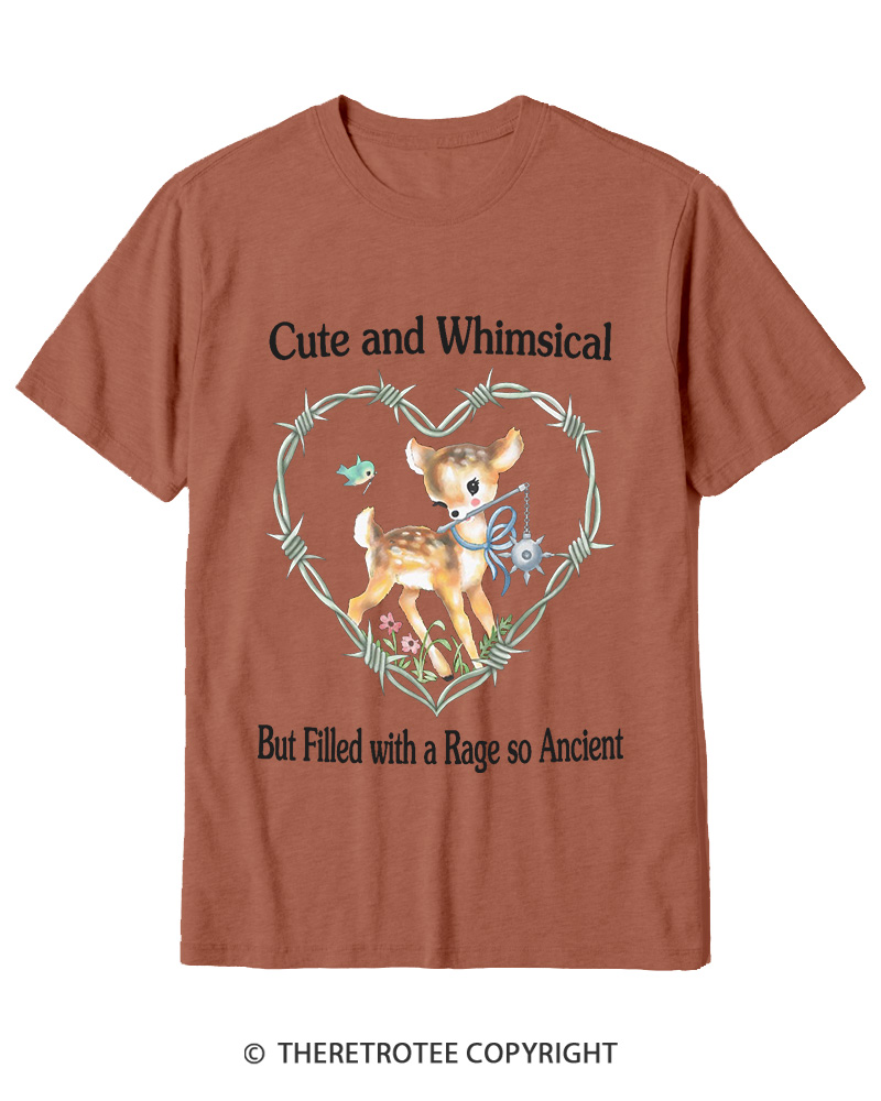 TheRetroTee Cute And Whimsical 1970s Cotton T-Shirt