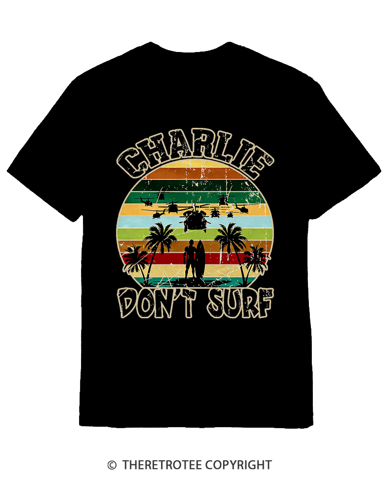 TheRetroTee Don't Surf 1970s Cotton T-Shirt