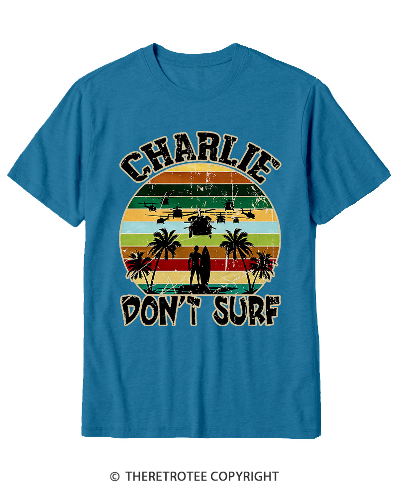 TheRetroTee Don't Surf 1970s Cotton T-Shirt