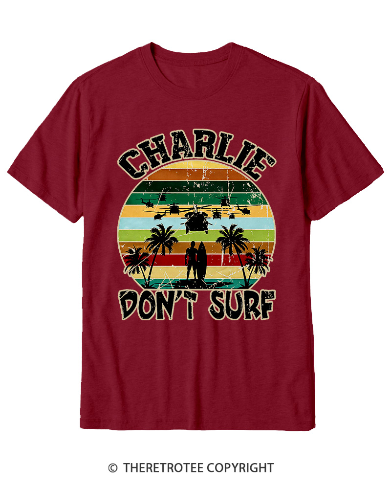 TheRetroTee Don't Surf 1970s Cotton T-Shirt