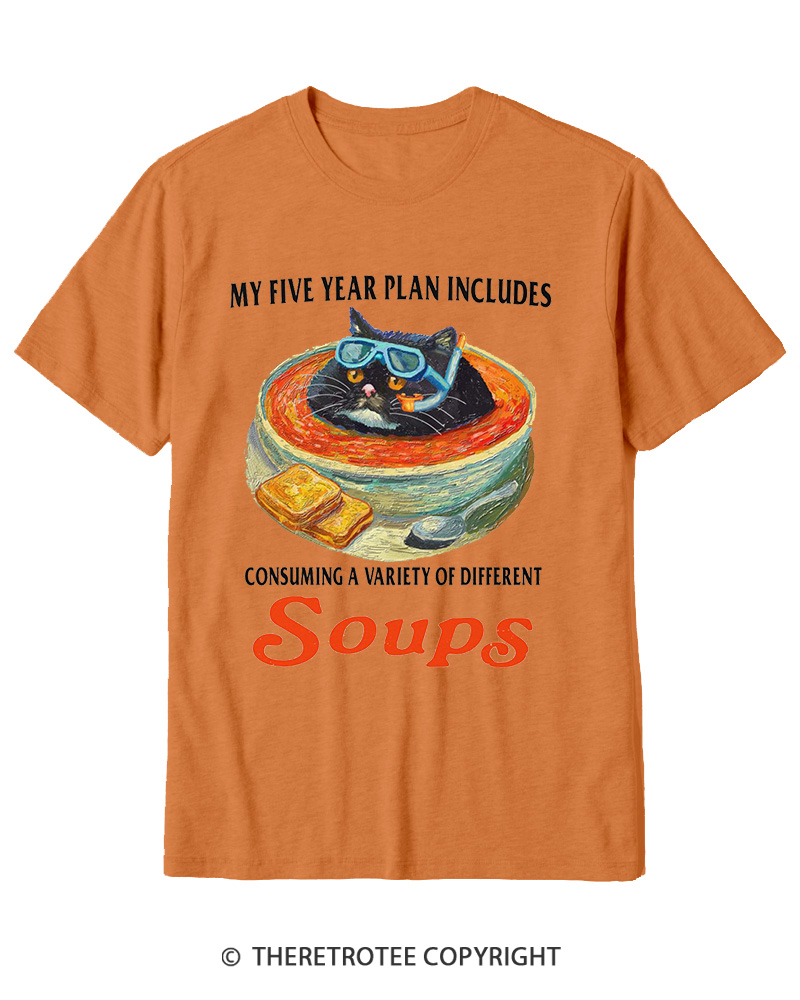 TheRetroTee Five Year Plan 1980s Cotton T-Shirt