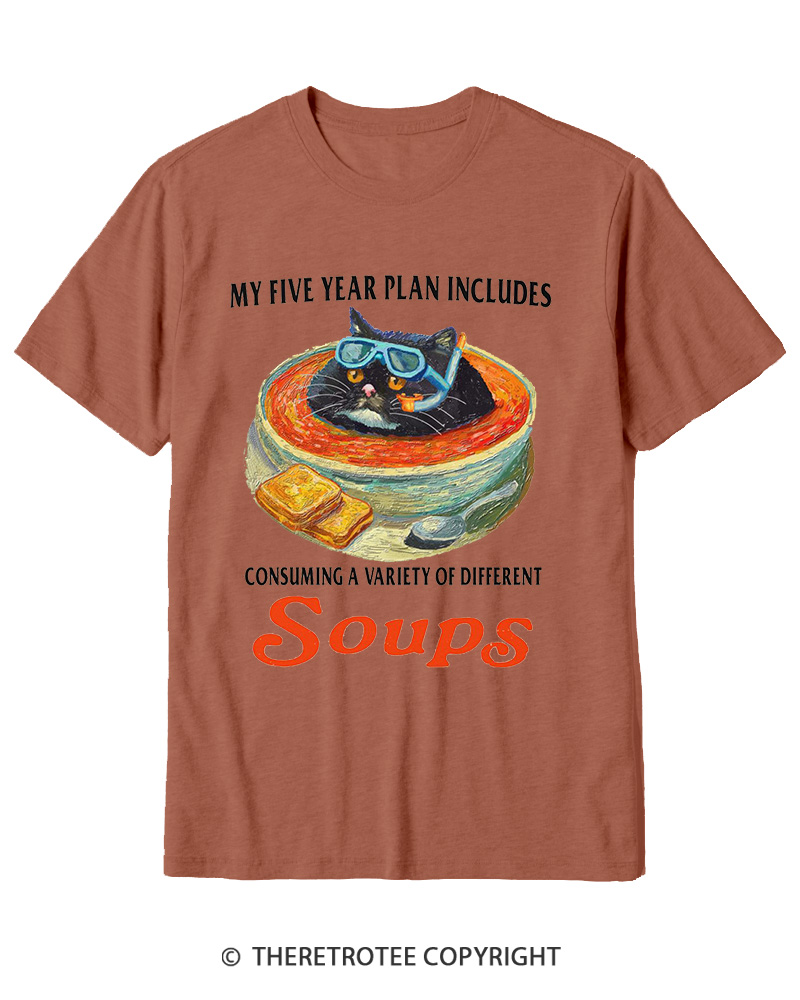 TheRetroTee Five Year Plan 1980s Cotton T-Shirt