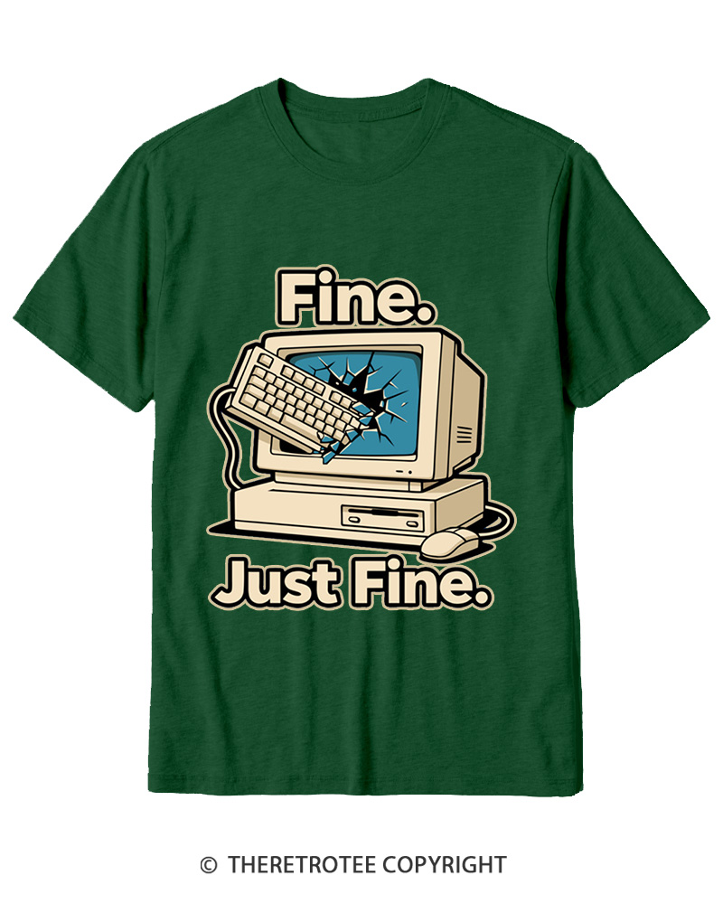 TheRetroTee Funny Angry Gamer Cotton T-Shirt