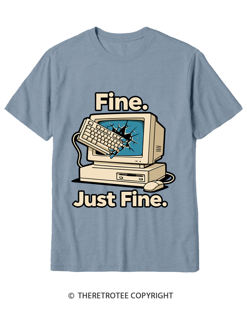 TheRetroTee Funny Angry Gamer Cotton T-Shirt
