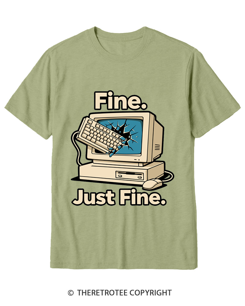 TheRetroTee Funny Angry Gamer Cotton T-Shirt