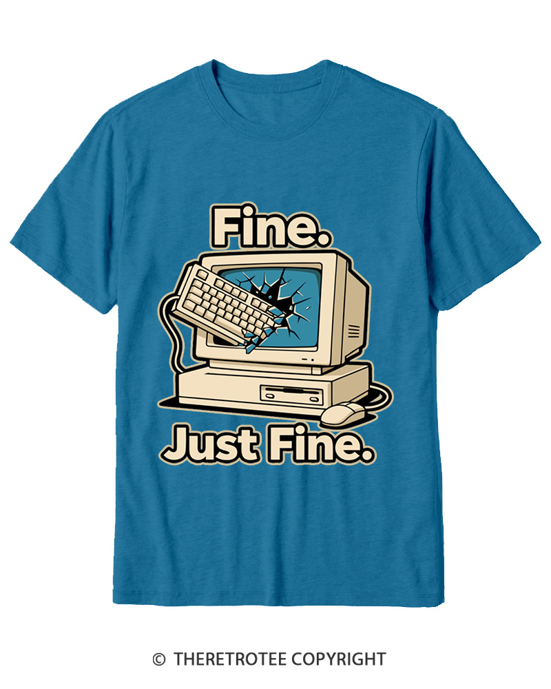 TheRetroTee Funny Angry Gamer Cotton T-Shirt
