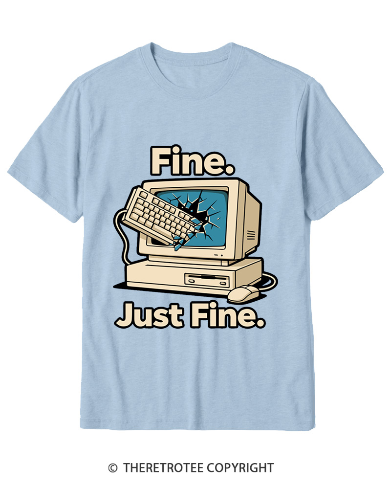 TheRetroTee Funny Angry Gamer Cotton T-Shirt