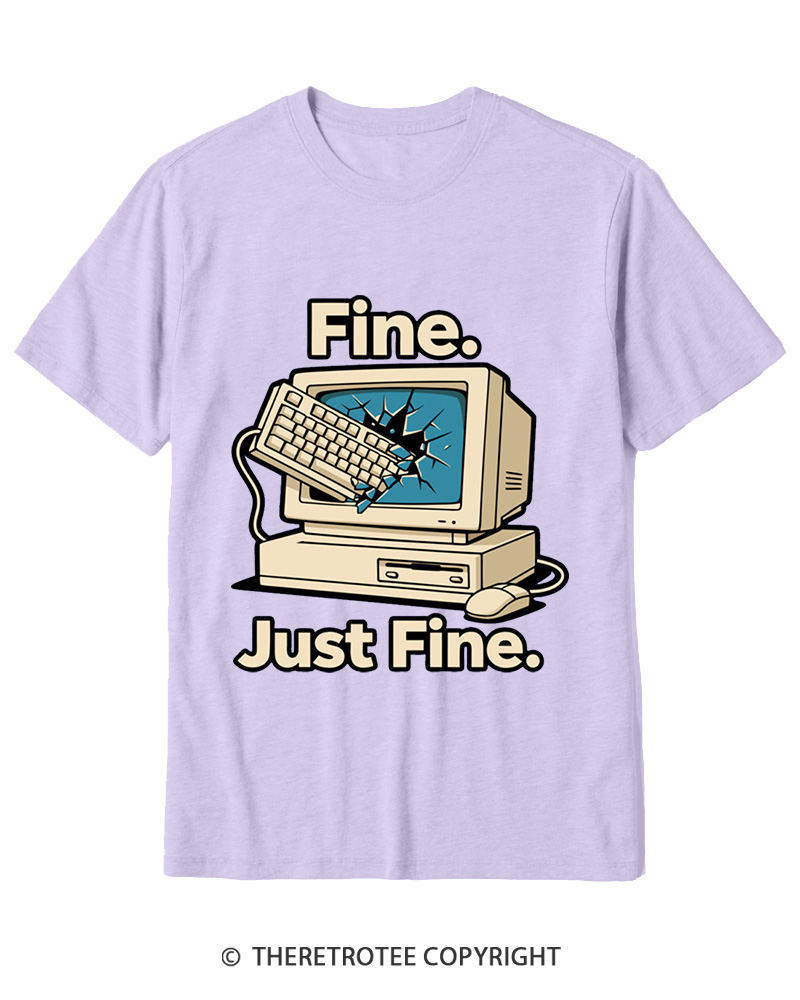 TheRetroTee Funny Angry Gamer Cotton T-Shirt