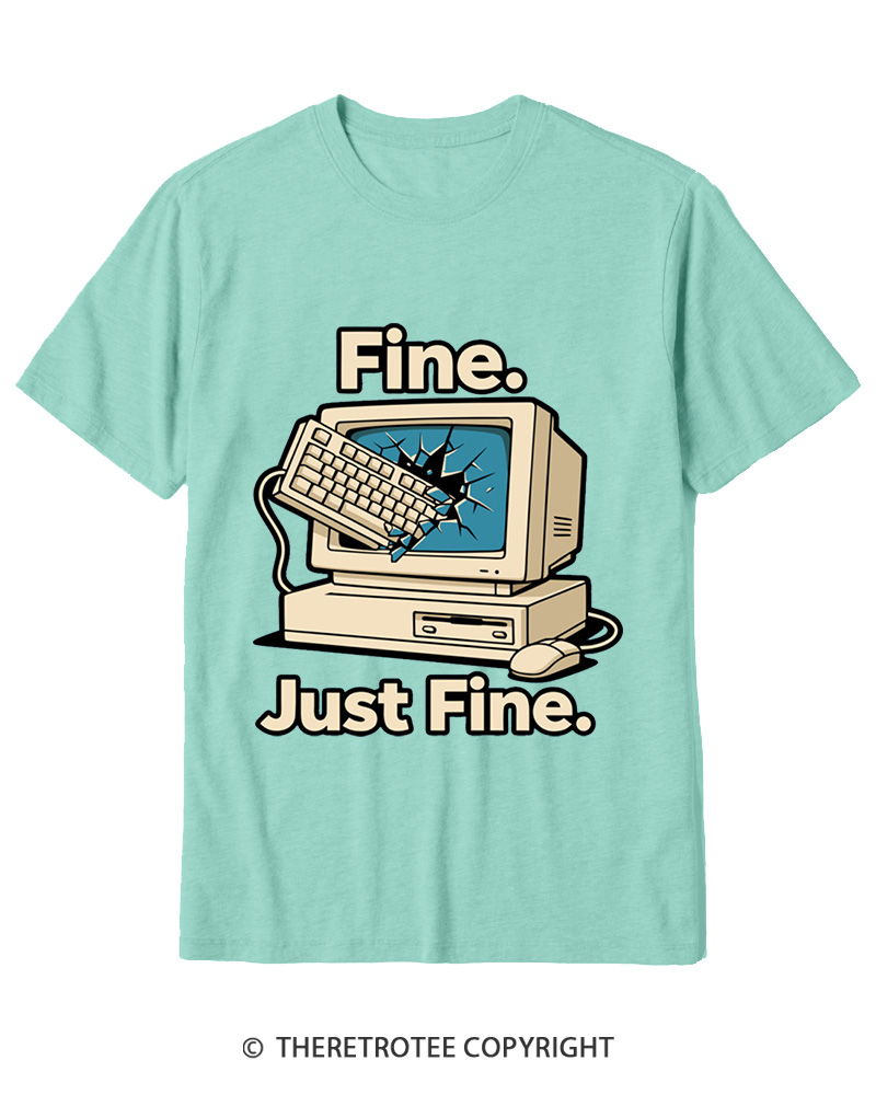 TheRetroTee Funny Angry Gamer Cotton T-Shirt