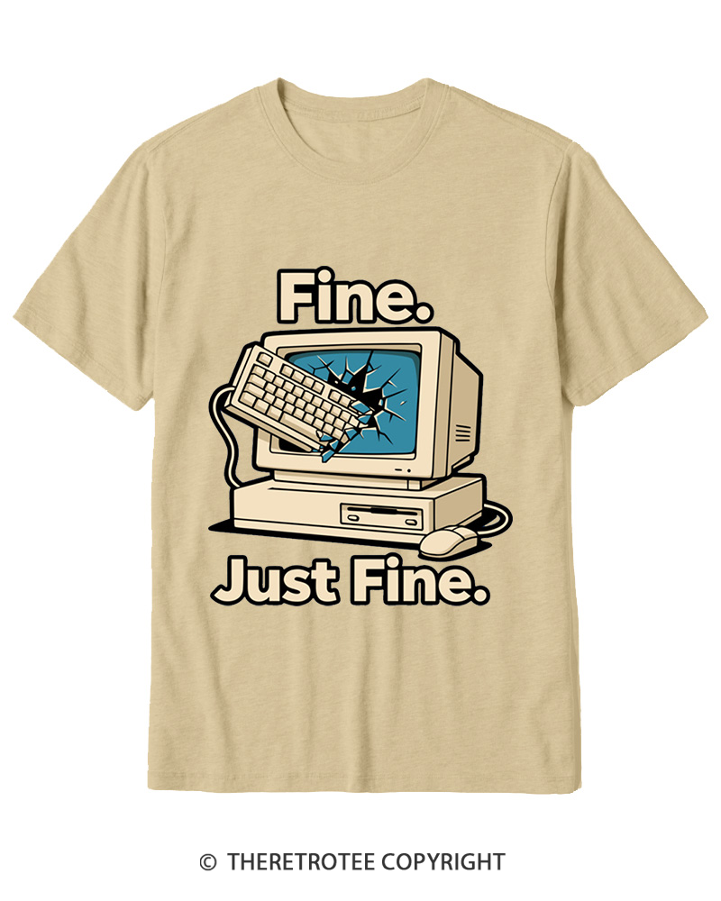 TheRetroTee Funny Angry Gamer Cotton T-Shirt