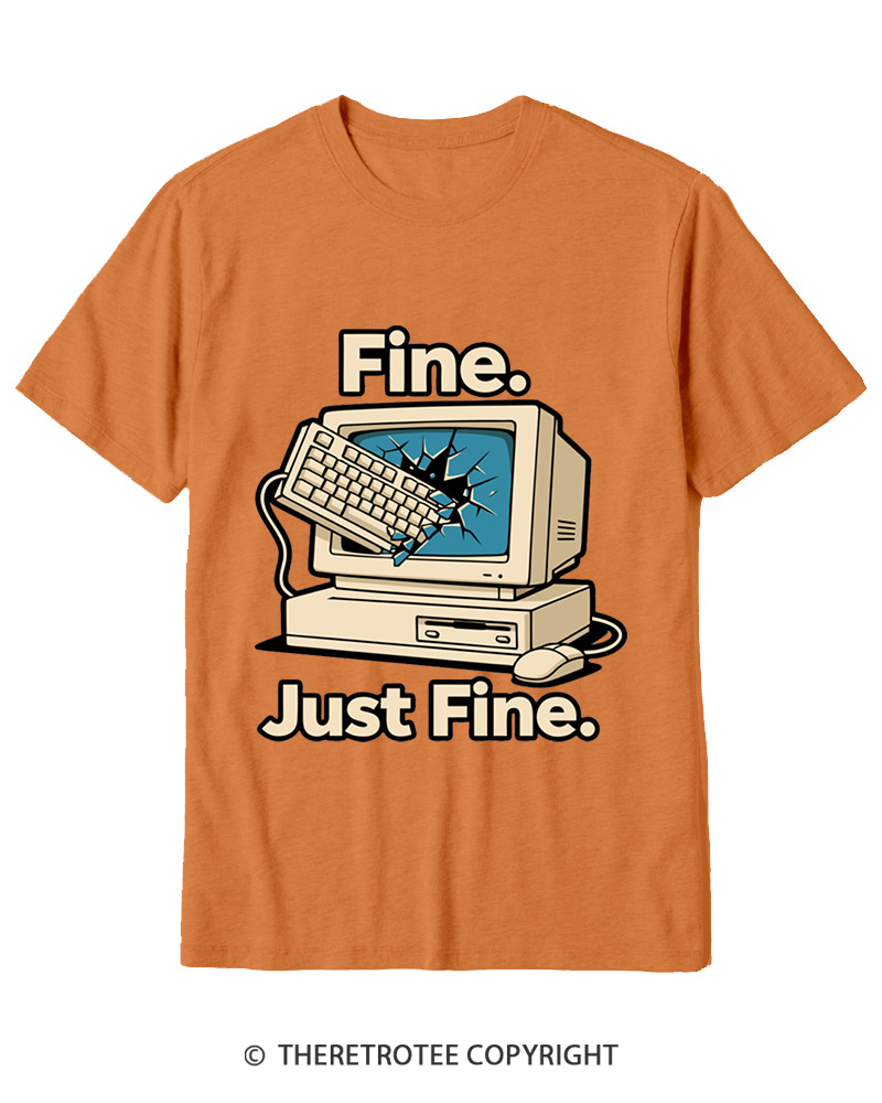 TheRetroTee Funny Angry Gamer Cotton T-Shirt