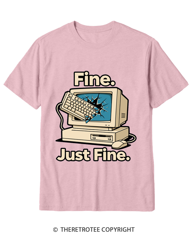 TheRetroTee Funny Angry Gamer Cotton T-Shirt