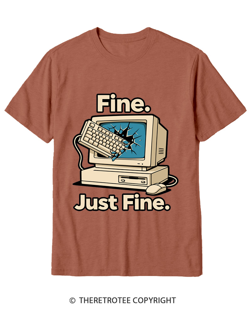 TheRetroTee Funny Angry Gamer Cotton T-Shirt