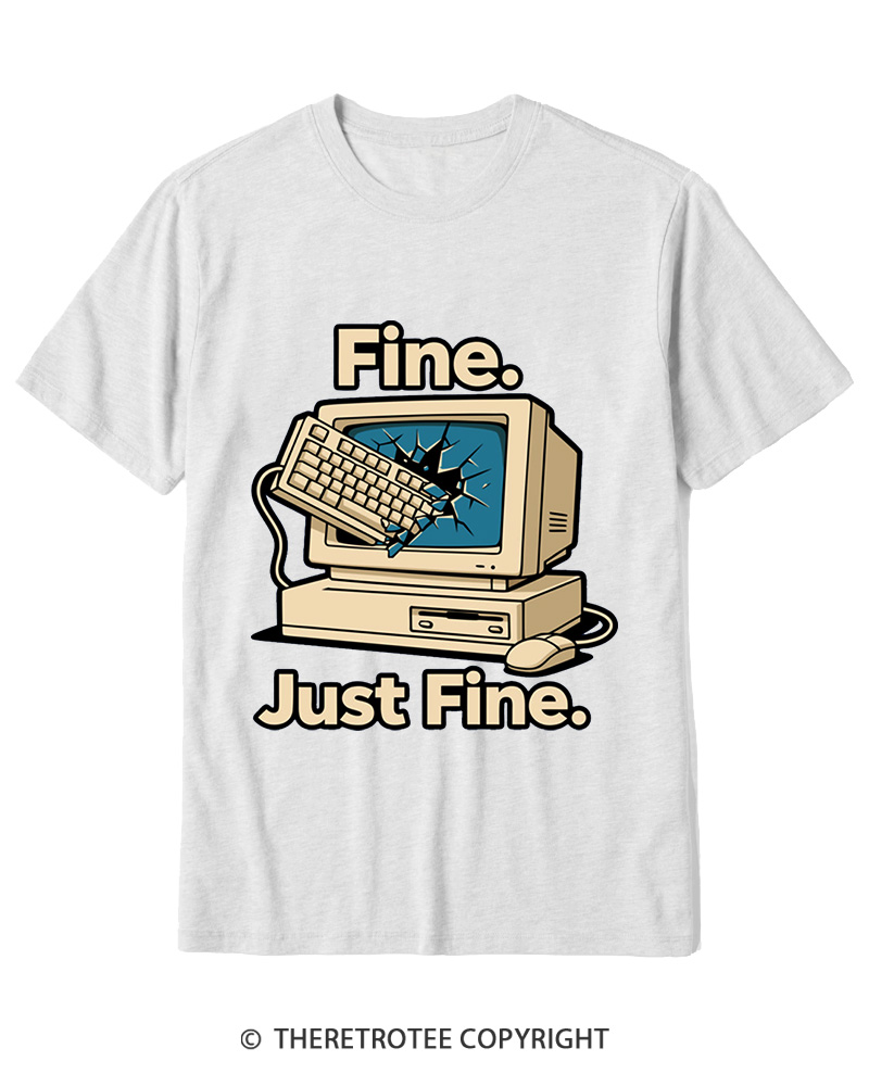 TheRetroTee Funny Angry Gamer Cotton T-Shirt