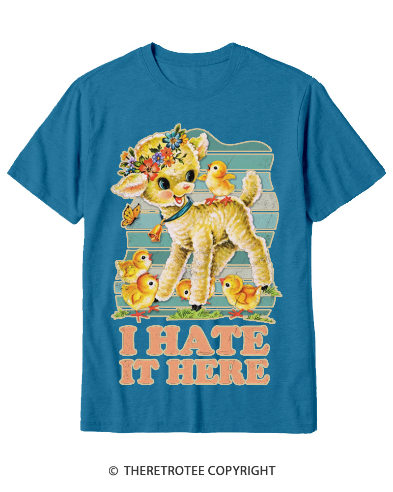 TheRetroTee I Hate It Here 1950s Cotton T-Shirt
