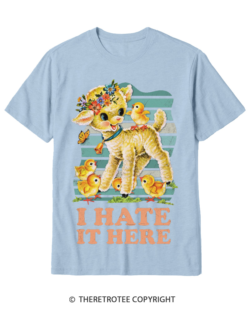 TheRetroTee I Hate It Here 1950s Cotton T-Shirt