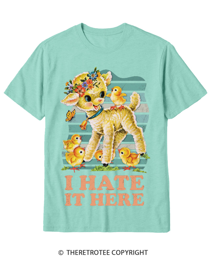 TheRetroTee I Hate It Here 1950s Cotton T-Shirt